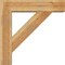 Ekena Millwork Traditional Block Rough Sawn Bracket w/ Offset Brace, Western Red Cedar, 8"W x 34"D x 34"H BKT0806X34X34TRA05RWR - alternate 3